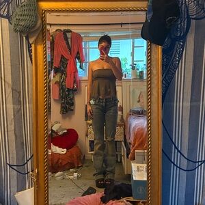 Free People Brown Tank Top